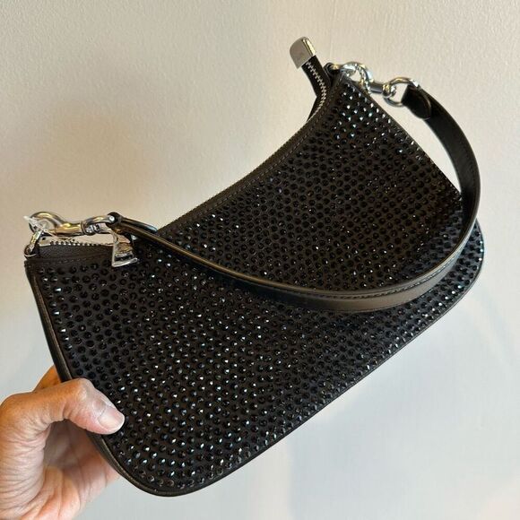 NWT ❤️❤️ LAST ONE ❤️ Coach Teri Mini Crossbody Bag Crystal Black Purse satchel - Picture 4 of 15